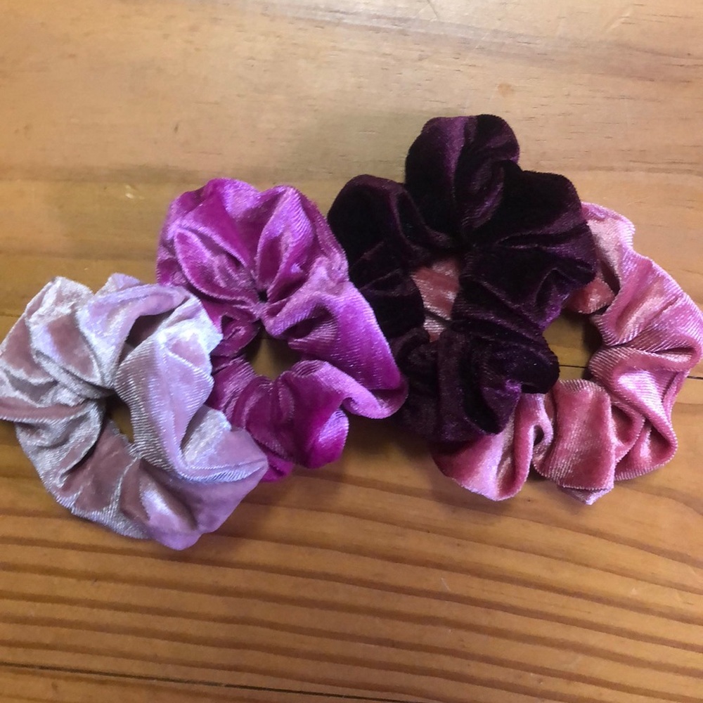 Velvet scrunchies